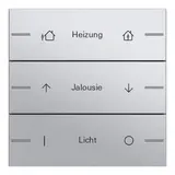 GIRA 576326 Wippenset ind. für Tastsensor 4 System 55 3-fach | farbe alu