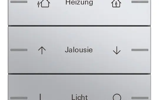 GIRA 576326 Wippenset ind. für Tastsensor 4 System 55 3-fach | farbe alu