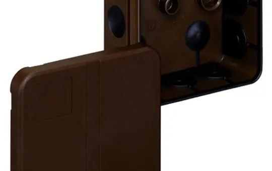 SPELSBERG 2K-12-L/br Abzweigdose zur Schnellmontage 85x85x37 mm | braun