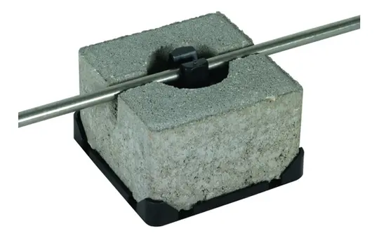 DEHN 253015 Dachleitungshalter Flachdach Typ FB | 100x100 mm