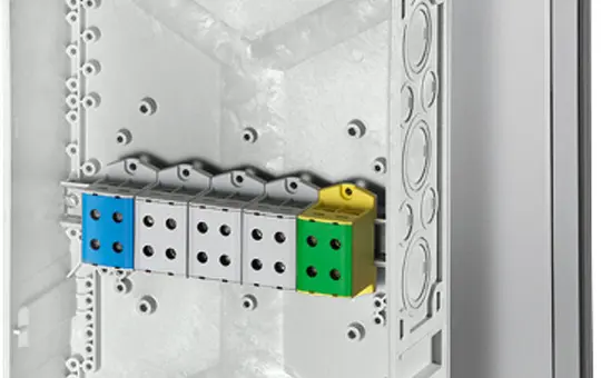 HENSEL K9951 Kabelabzweigdose Serie DK Reihenklemmen, 5x95 mm² | grau | 450x300 mm