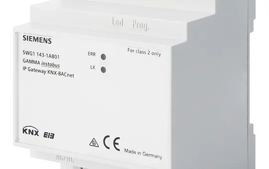 SIEMENS 5WG1143-1AB01 KNX-BACnet-Gateway BACnet IP