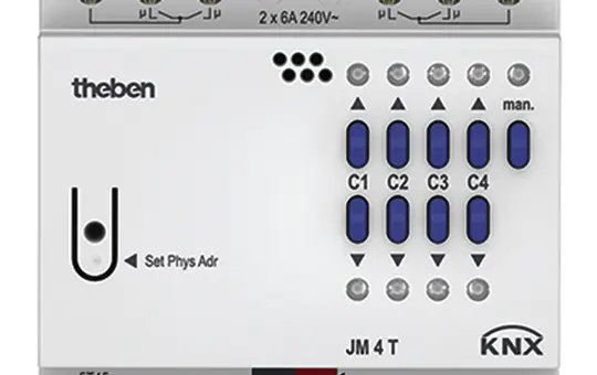 THEBEN JM 4 T KNX-Jalousieaktor FIX 4-fach