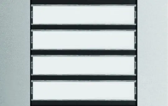 ELCOM REN104Y Ruftaster-Modul m. Namensschild MODESTA 4-fach