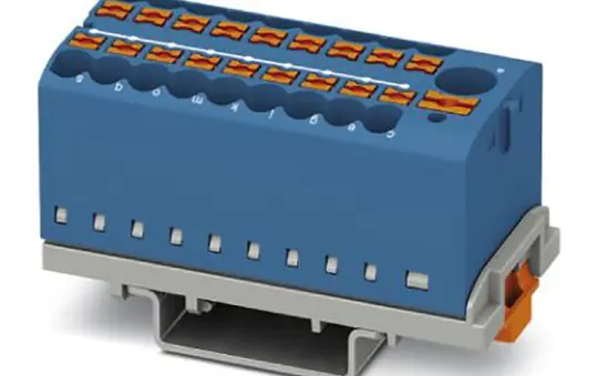 PHOENIX 3273112 PTFIX 6/18X2,5-NS35 BU 0,14 mm² - 4 mm² | blau