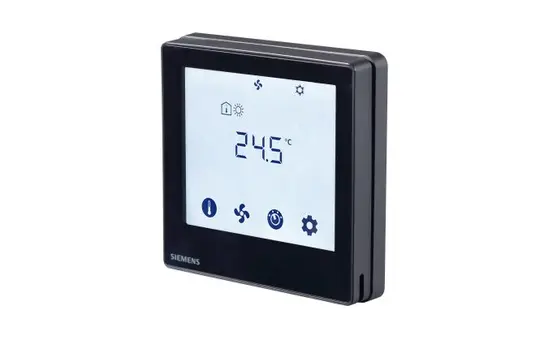 SIEMENS S55770-T429 KNX-Raumthermostat Touch schwarz