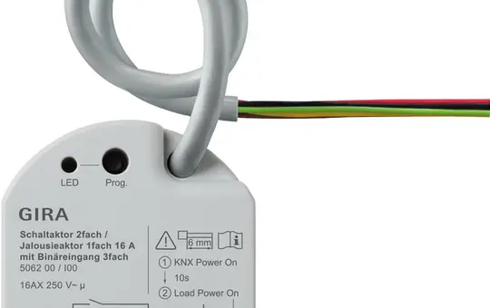 GIRA 506200 KNX-Jalousieaktor mit Binäreingängen 1-fach, 3 Eingänge