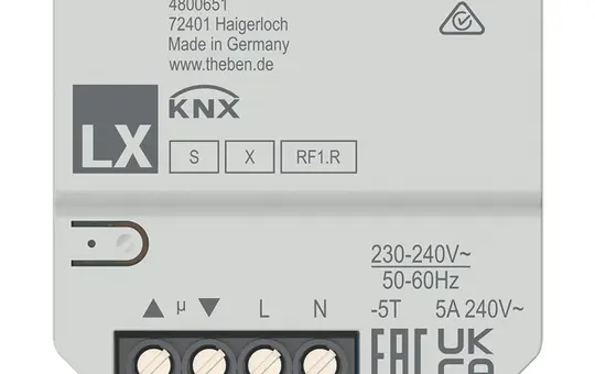 THEBEN LUXORliving J1 S RF Funk-Jalousieaktor UP 1-fach