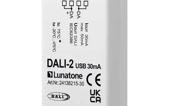 LUNATONE 24138215-30 DALI-2-USB-Schnittstelle Unterputz, 30 mA