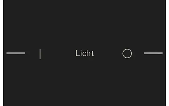 GIRA 5761005 Wippenset ind. für Tastsensor 4 System 55 1-fach | schwarz matt