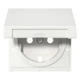 GIRA 492203 Abdeckung SCHUKO-Steckdose System 55 Klappdeckel | reinweiß