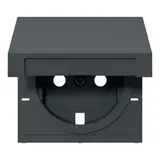 GIRA 492228 Abdeckung SCHUKO-Steckdose System 55 Klappdeckel | anthrazit