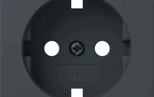 GIRA 492028 Abdeckung SCHUKO-Steckdose System 55 Standard | anthrazit
