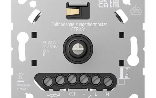 JUNG FTR231 UP-Fußbodenheizungsthermostat 10A