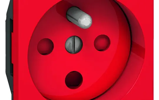 LEGRAND 77114 internationale Steckdose Mosaic FR/BE | rot