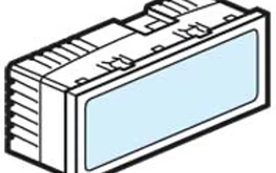 LEGRAND 078523 Signalleuchte Mosaic mit LED flach 5 Module | blau