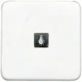 LEGRAND 776211 Kontrollwippe Creo 1-fach, großes Fenster, Symbole | ultraweiß