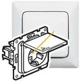 LEGRAND 776708 SCHUKO-Steckdose Creo IP44, Berührungsschutz, Klappdeckel | ultraweiß