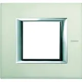 LEGRAND HA4802XC Abdeckrahmen Axolute rechteckig 2 Module | aluminium gebürstet