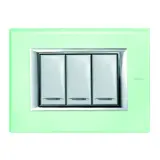 LEGRAND HA4803VKA Abdeckrahmen Axolute rechteckig 3 Module, kompakt | kristallglas