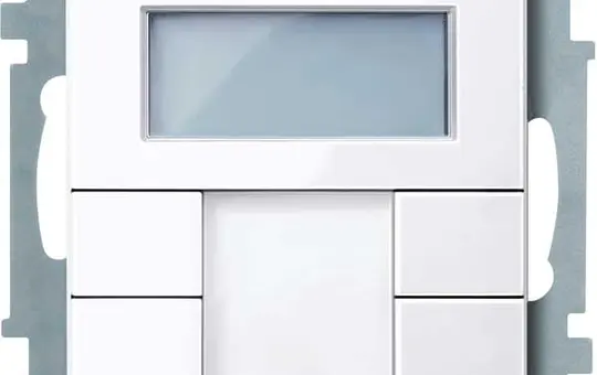 MERTEN MEG6212-0325 KNX-Tastsensor Plus System M 2-fach, Raumtemperaturregler | aktivweiß glänzend