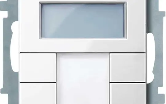 MERTEN MEG6212-0319 KNX-Tastsensor Plus System M 2-fach, Raumtemperaturregler | polarweiß glänzend