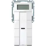 MERTEN MEG6214-0319 KNX-Tastsensor Plus System M 4-fach, Raumtemperaturregler | polarweiß glänzend