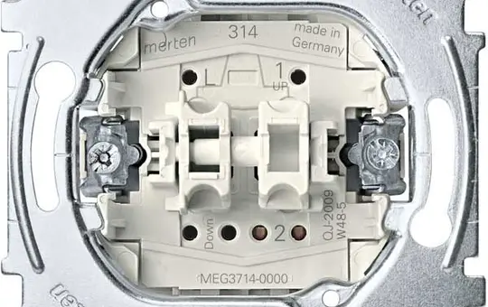MERTEN MEG3714-0000 Jalousie-Drehschalter 1-polig, Zusatzkontakt