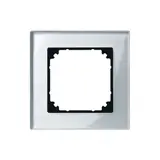MERTEN 489160 Abdeckrahmen M-Plan Echtglas 1-fach | diamantsilber