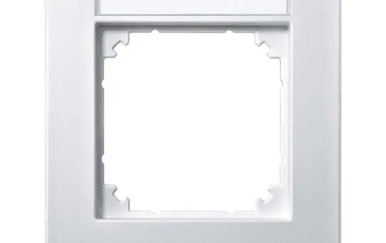 MERTEN 476119 beschr. Abdeckrahmen M-Plan 1-fach | polarweiß matt