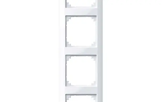 MERTEN 389425 Abdeckrahmen 1-M 4-fach | aktivweiß glänzend