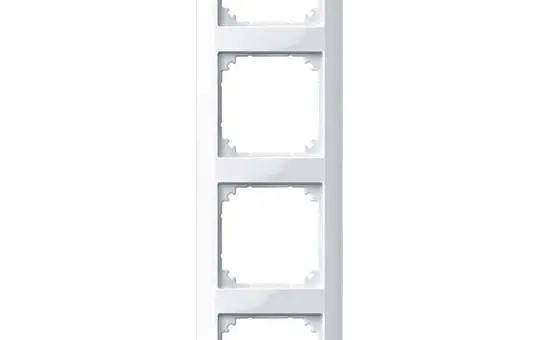MERTEN 389419 Abdeckrahmen 1-M 4-fach | polarweiß glänzend