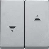 MERTEN 435560 Jalousiewippe System M 2-fach | aluminium