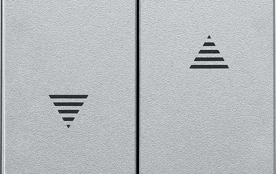 MERTEN 435560 Jalousiewippe System M 2-fach | aluminium