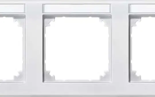 MERTEN 473319 beschr. Abdeckrahmen M-Smart 3-fach, waagerecht | polarweiß matt