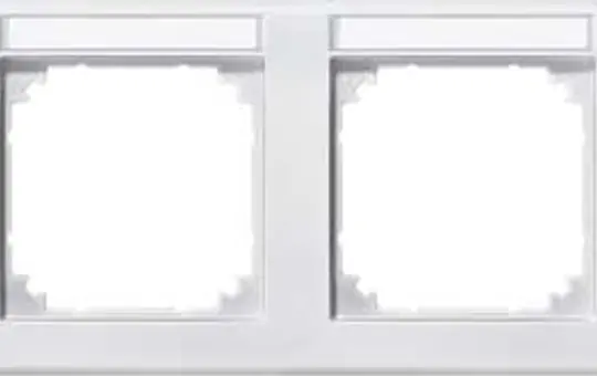 MERTEN 473419 beschr. Abdeckrahmen M-Smart 4-fach, waagerecht | polarweiß matt