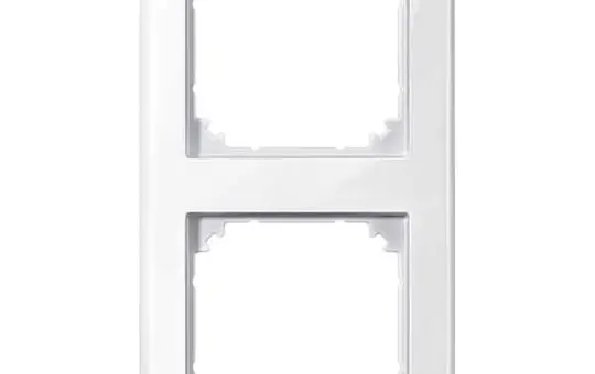 MERTEN 478219 Abdeckrahmen M-Smart 2-fach | polarweiß glänzend