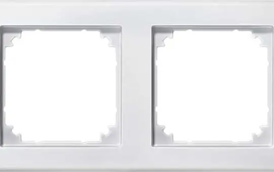 MERTEN 484219 Abdeckrahmen M-Smart 2-fach | polarweiß matt