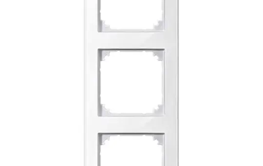 MERTEN 478319 Abdeckrahmen M-Smart 3-fach | polarweiß glänzend