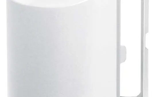 MERTEN 518619 Zwischenrahmen System M 50x50 mm, Klappdeckel | polarweiß glänzend