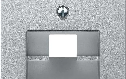 MERTEN 298360 Netzwerkabdeckung System M 1-fach | aluminium