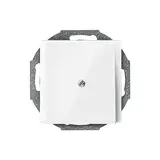 MERTEN 296319 Zentralplatte für Leitungsauslass System M polarweiß glänzend