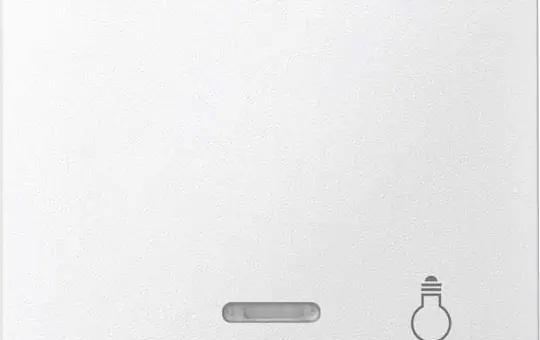 MERTEN 430919 beschr. Kontrollwippe System M 1-fach, Licht | polarweiß matt