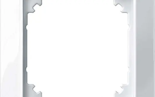 MERTEN 387119 beschr. Abdeckrahmen 1-M 1-fach | polarweiß glänzend