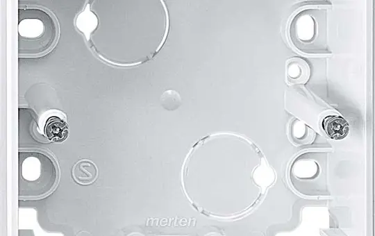 MERTEN 519119 Aufputzgehäuse 1-M 1-fach | polarweiß glänzend