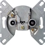 MERTEN 466098 Antennendose 2-fach, TV, Durchgang, 10 dB