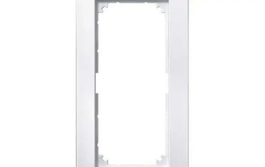 MERTEN 488819 Abdeckrahmen M-Plan 2-fach ohne Mittelsteg | polarweiß matt