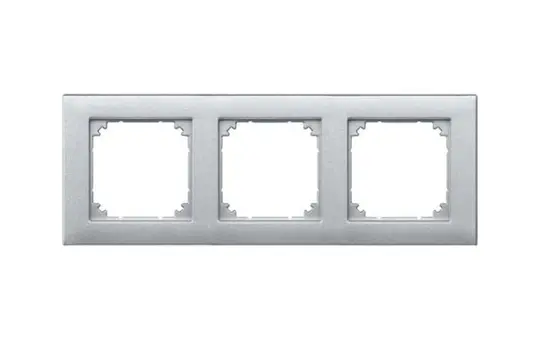 MERTEN 486360 Abdeckrahmen M-Plan 3-fach | aluminium