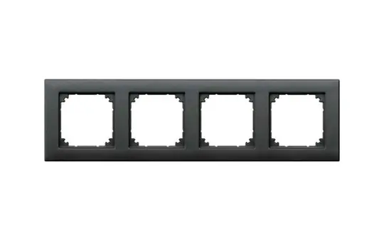 MERTEN 486414 Abdeckrahmen M-Plan 4-fach | anthrazit