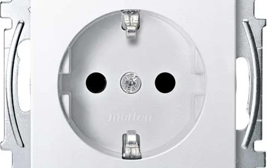 MERTEN MEG2300-0419 SCHUKO-Steckdose System M Berührungsschutz | polarweiß